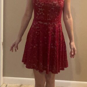 Crystal Doll Lace Fit & Flare Dress – Size L